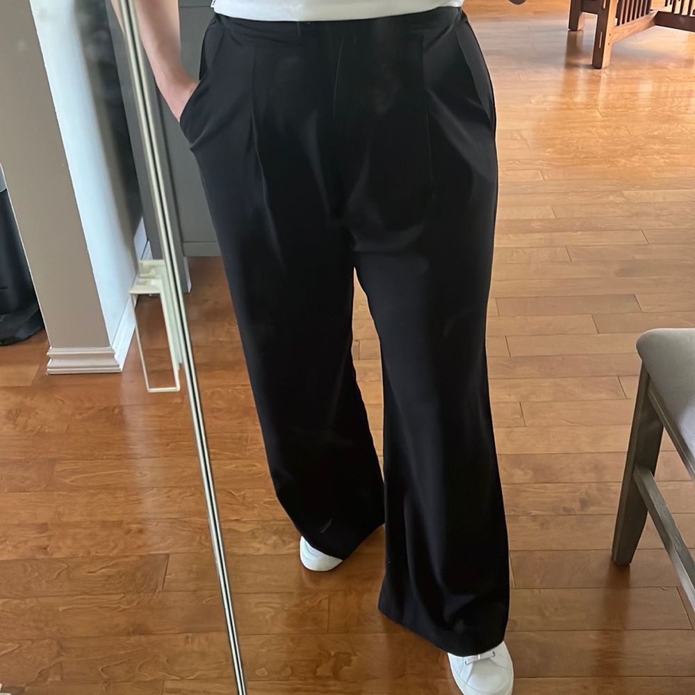 Black Wide Leg Trousers